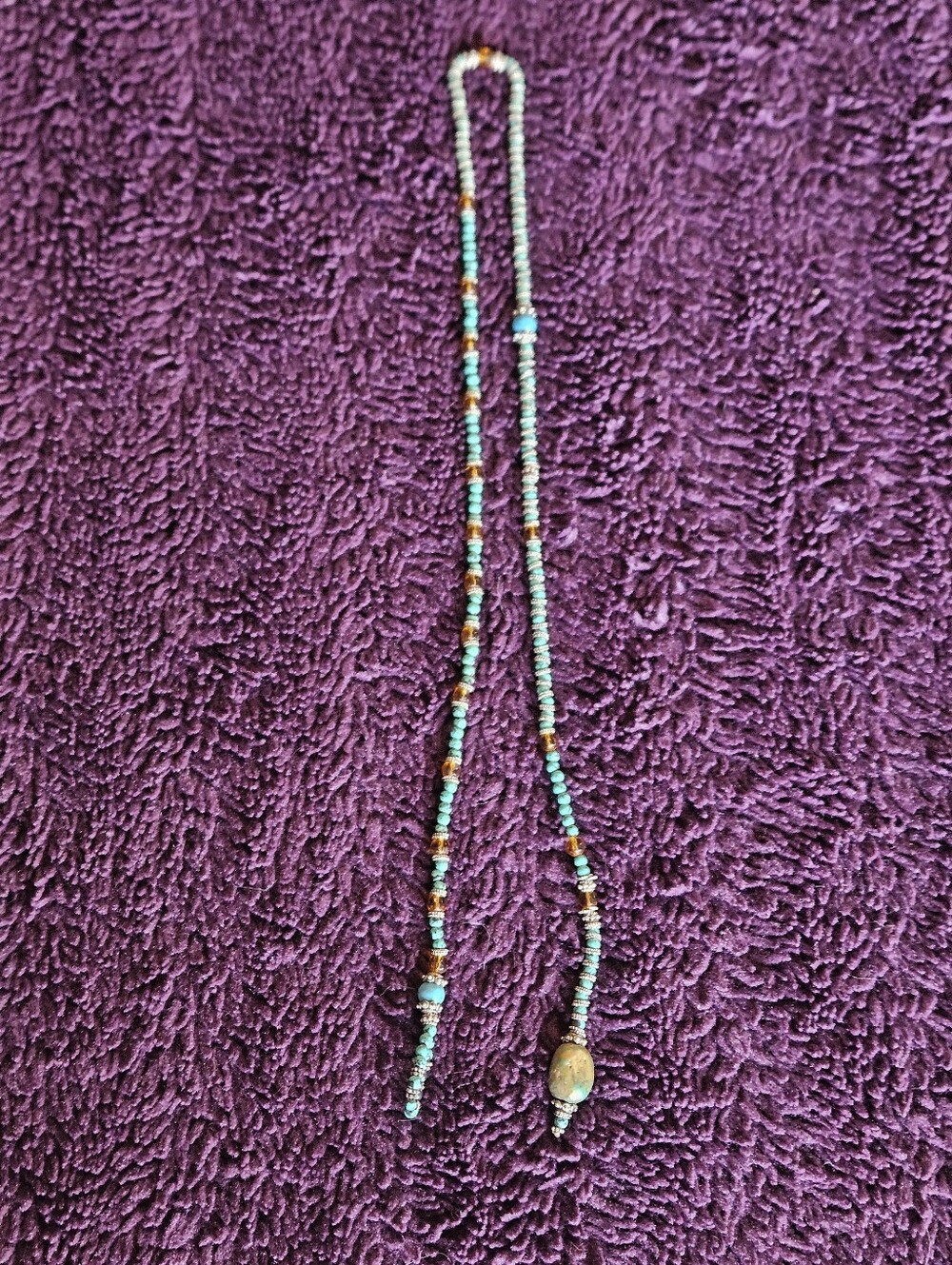 Tie Necklace Beaded